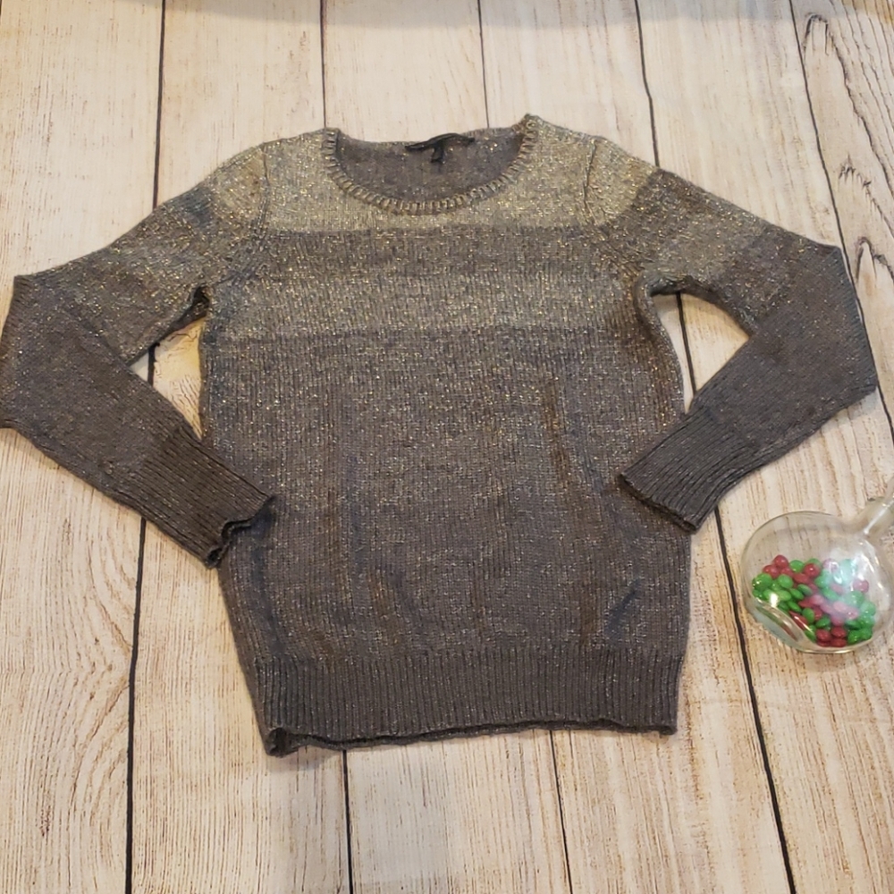 White House black market sweater Gray tone size sm